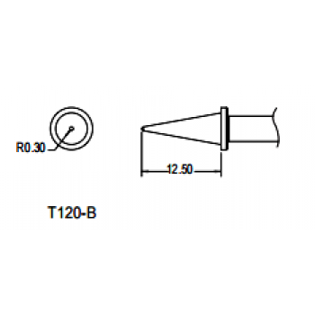 Atten T120-B Conical Tip 0.3mm for ST-1203D