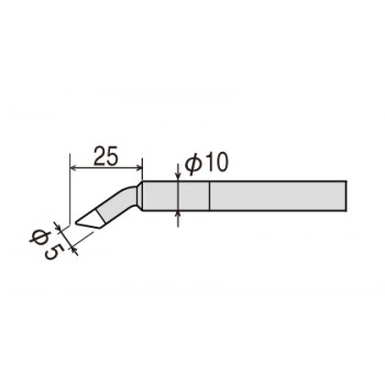 Goot HRC-80 5mm Bent Tip