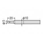 Goot CXR-80 5mm Chisel Tip