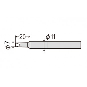 Goot CXR-100 7mm Chisel Tip