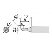 Goot PX-2RT-2BC Bevel Soldering Tip 2.2mm