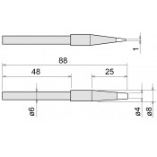 Goot RD-68D KX-100R Replacement Chisel Tip 4.0mm