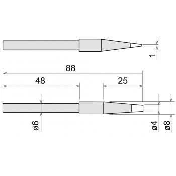 Goot RD-68D KX-100R Replacement Chisel Tip 4.0mm