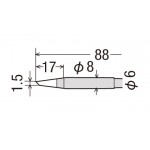Goot RD-68BC KX-100R Replacement Conical Tip 1.5mm