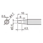 Goot RX-80HRT-2.4D RX-802AS 2.4mm Chisel Tip