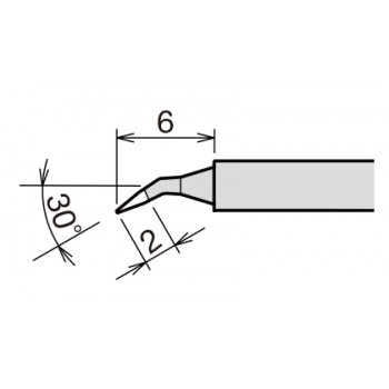 Goot RX-81HRT-SBJ 0.1mm Bent Conical Tip for RX-81GAS Handpiece