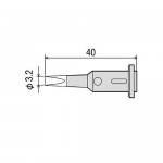 Goot GP-501 Replacement Tip Chisel Tip 3.2mm