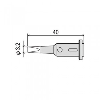 Goot GP-501 Replacement Tip Chisel Tip 3.2mm