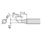 Goot RX-80HRT-3C RX-802AS 3mm Bevel Tip