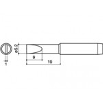 Hakko 900M-T-S3 5.2mm Chisel Soldering Tip