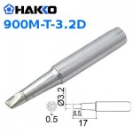Hakko 900M-T-3.2D 3.2mm Chisel Soldering Tip
