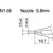 Hakko N1-08 0.8mm Desolder Tip for FM-2024/FM2024
