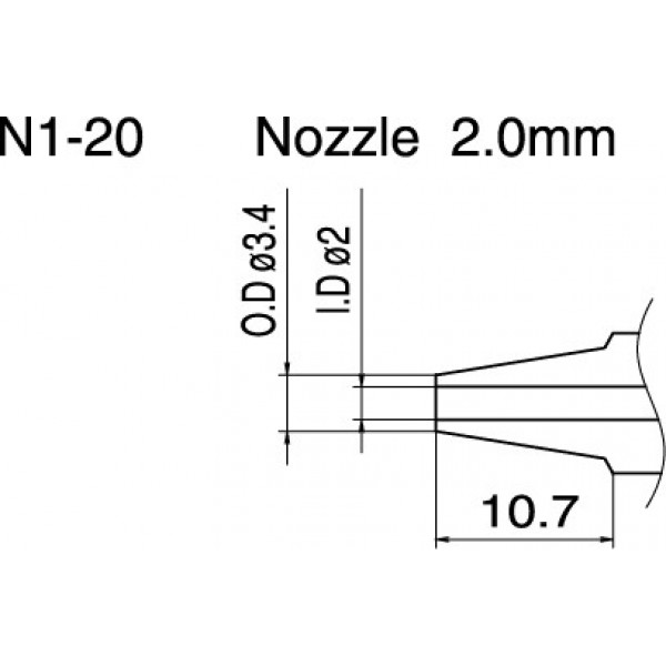 白光 ノズル 1.3mm N1-13 白光 通販