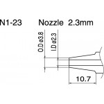 Hakko N1-23 2.3mm Desolder Nozzle for FM-2024/FM2024