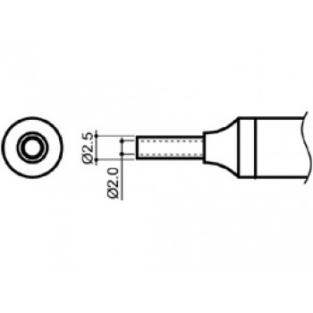 Hakko N4-01 2.0mm Hot Air Nozzle