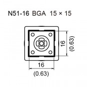 Hakko N51-16 BGA Nozzle 15mm x 15mm for FR810/FR811