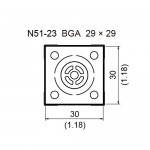 Hakko N51-23 BGA Nozzle 29mm x 29mm for FR810/FR811