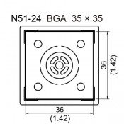 Hakko N51-24 BGA Nozzle 35mm x 35mm for FR810/FR811