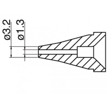 Hakko N60-03 FR400 Desolder Nozzle 1.3mm