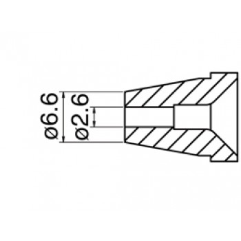 Hakko N60-06 FR400 Desolder Nozzle 2.6mm