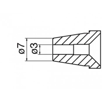 Hakko N60-07 FR400 Desolder Nozzle 3.0mm
