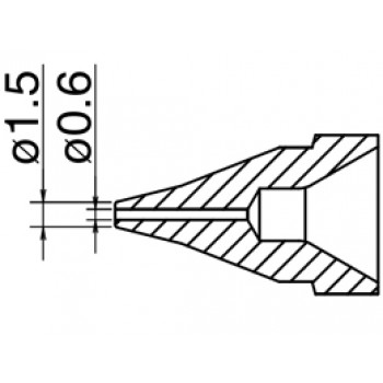 Hakko N61-01 FR410/FR301 Desolder Nozzle 0.6mm SS