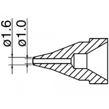 Hakko N61-03 FR410/FR301 Desolder Nozzle 1.0mm SS