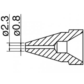 Hakko N61-07 FR410/FR301 Desolder Nozzle 0.8mm