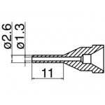 Hakko N61-13 FR410/FR301 Desolder Nozzle 1.3mm Long Type