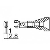 Hakko N61-15 FR410/FR-301 Desolder Nozzle 3mm x 1mm