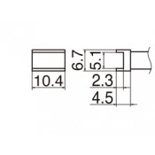 Hakko T12-1002 FX950/FX951/FM203 Tunnel 5.1 x 10.4mm Soldering Tip 