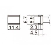 Hakko T12-1006 FX950/FX951/FM203 Tunnel 6.9 x 11.4mm Soldering Tip 