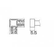 Hakko T12-1209 FX950/FX951/FM203 Quad 8.4 x 8.4mm Soldering Tip 