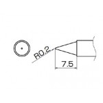 Hakko T12-B FX950/FX951/FM203 0.2mm Conical Soldering Tip 