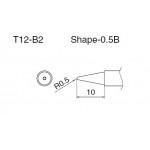 Hakko T12-B2 FX950/FX951/FM203 0.5mm Long Conical Soldering Tip