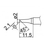 Hakko T12-BC2 FX950/FX951/FM203 2mm Bevel Soldering Tip