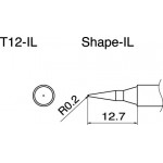 Hakko T12-IL FX950/FX951/FM203 0.2mm Conical Soldering Tip 