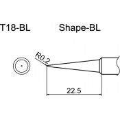 Hakko T18-BL FX888 0.5mm Long Conical Soldering Tip
