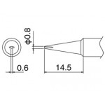 Hakko T18-D08 FX888 0.8mm Chisel Soldering Tip