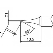 Hakko T18-C1 FX-888 1mm Bevel Soldering Tip