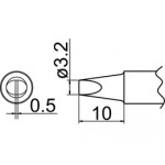 Hakko T20-D6 FX838 6mm Chisel Soldering Tip