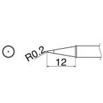 Hakko T31-01BL FX100 0.2mm Long Conical Soldering Tip 450°C