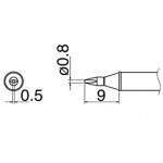 Hakko T31-01D08 FX100 0.8mm Chisel Soldering Tip 450°C