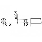 Hakko T31-03D24 FX100 2.4mm Chisel Soldering Tip 350°C