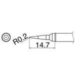 Hakko T31-01IL FX100 0.2mm Long Conical Soldering Tip 450°C