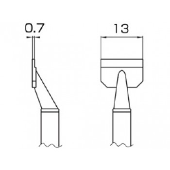 Hakko T8-1008 FM2022 13L Soldering Tips