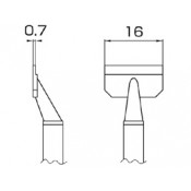 Hakko T8-1009 FM2022 16L Soldering Tips