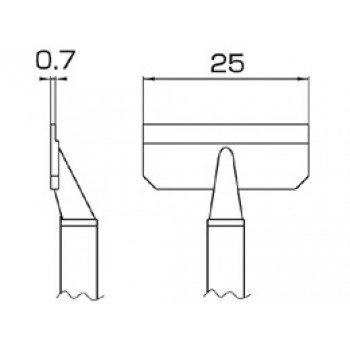 Hakko T8-1011 FM2022 25L Soldering Tips