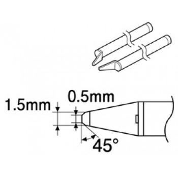 Hakko A1388 0.5C Tweezer Tips for FX8804/950 Tweezers