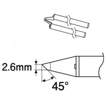 Hakko A1576 2.6C Tweezer Tips for FX8804/950 Tweezers